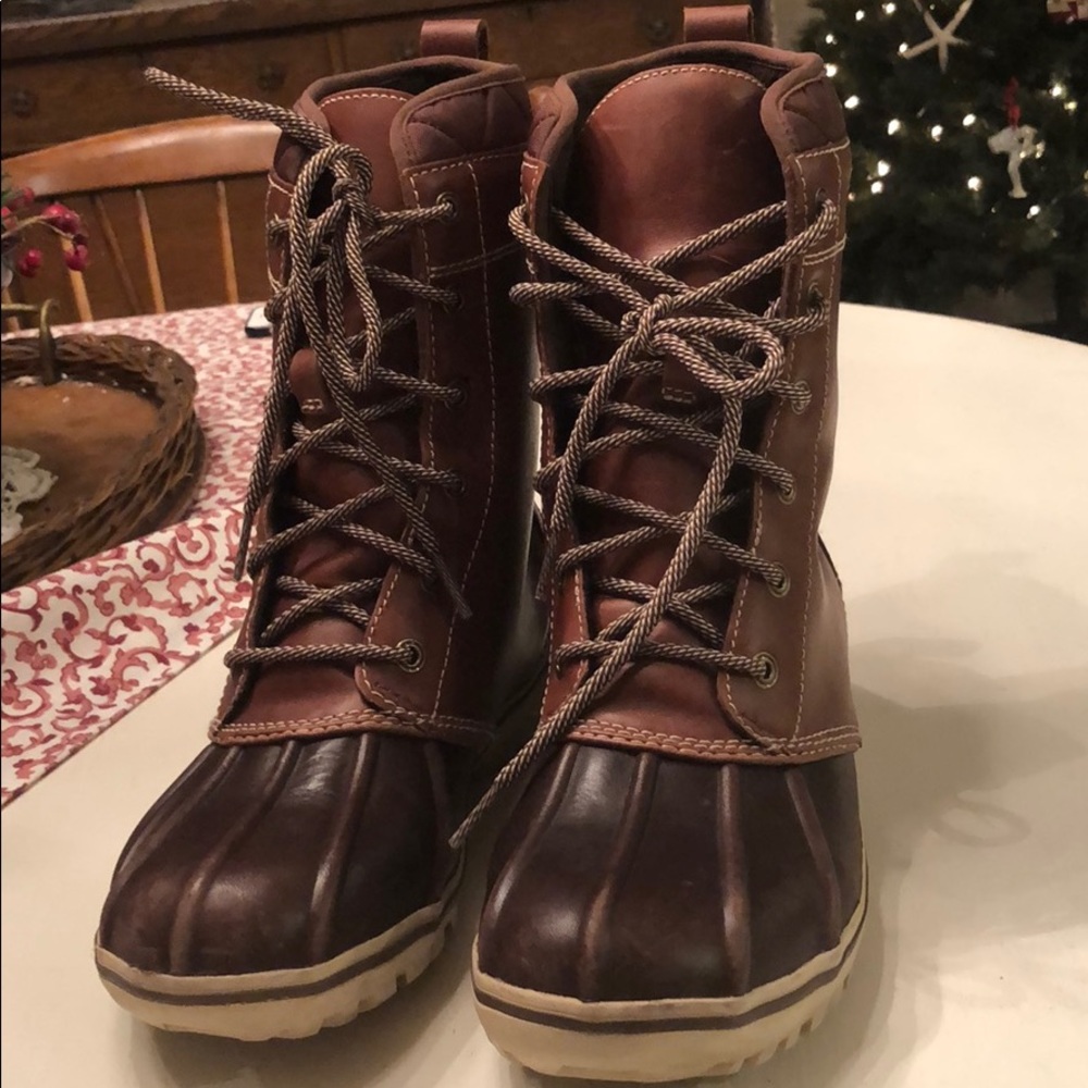 L.L. Bean waterproof leather boots